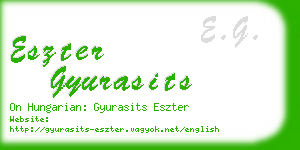 eszter gyurasits business card